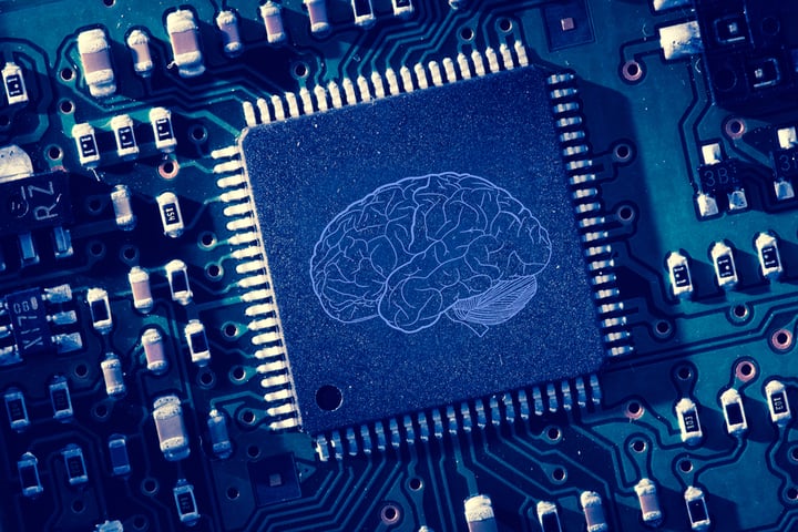 Printed brain onto circuit board